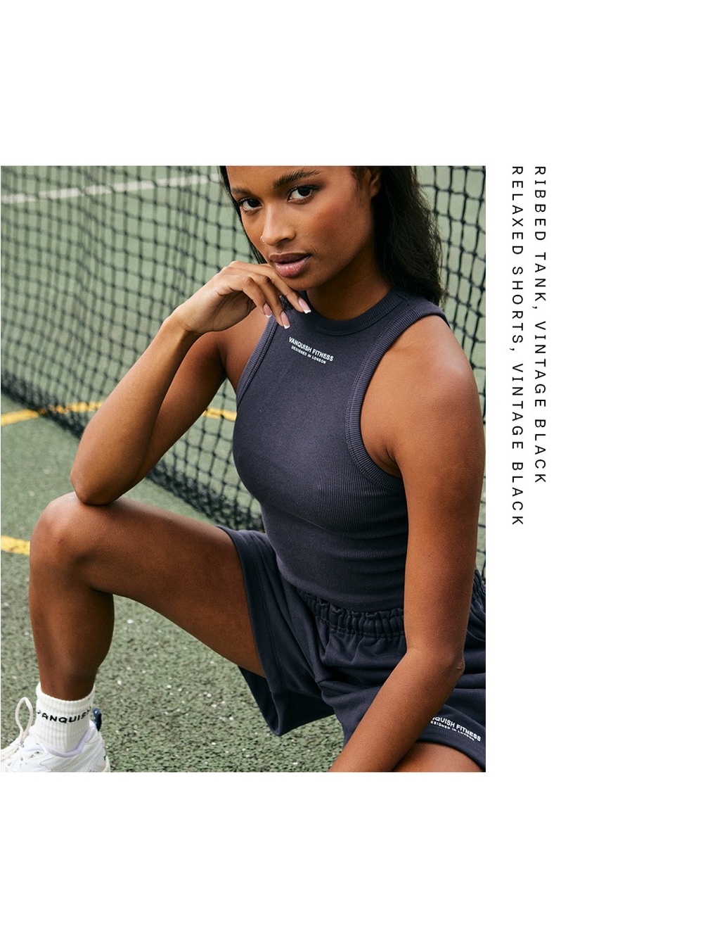 Vanquish Fitness Ribbed Workout Top | Size Small
